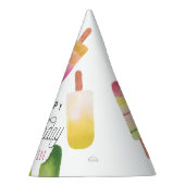 Pink Popsicle Personalisierter Kindergeburtstag Partyhütchen (Rechts)