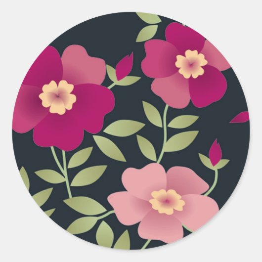 Pink Positions auf Schwarz - Aufkleber (Vorderseite)