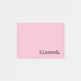 Pink  post-it klebezettel