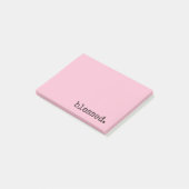 Pink  post-it klebezettel (angewinkelt)