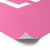 Pink Poster: Ich laufe auf Kaffee, Sarcasm und Lip Poster (Ecke)