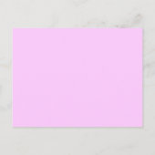 Pink Posy - Baby Girl Ankündigungspostkarte (Rückseite)