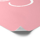 Pink Powder Room Art Poster drucken (Ecke)