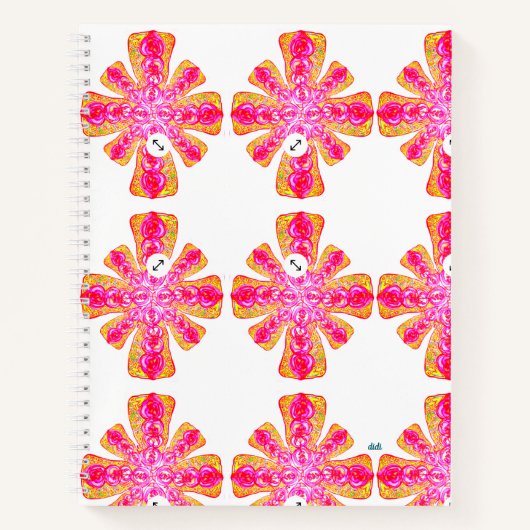 Pink Power Spiral Notebook Notizblock (Vorderseite)