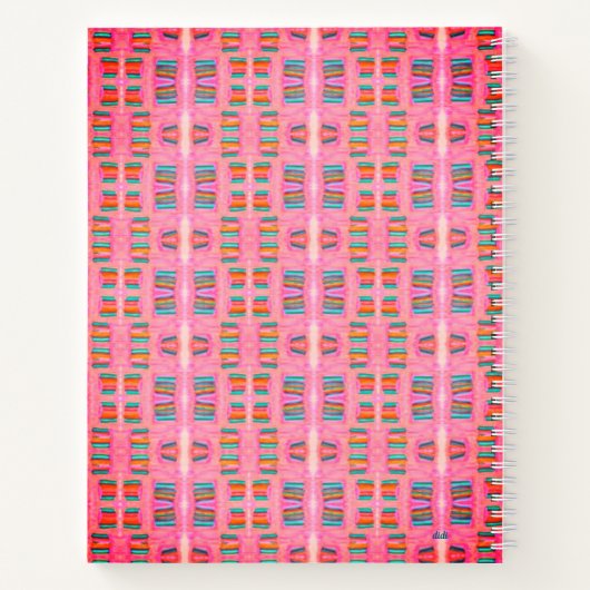 Pink Power Spiral Notebook Notizblock (Rückseite)