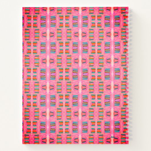 Pink Power Spiral Notebook Notizblock (Rückseite)