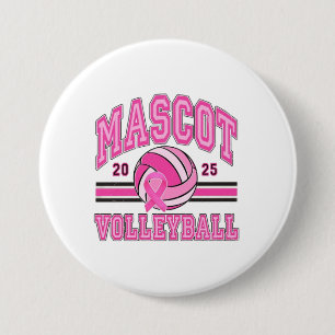🏐 💖 Pink Power Volleyball 🎗️ Button