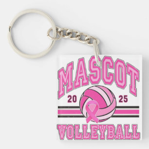 🏐 💖 Pink Power Volleyball 🎗️ Schlüsselanhänger