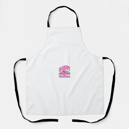 🏐 💖 Pink Power Volleyball 🎗️ Schürze (Vorderseite)