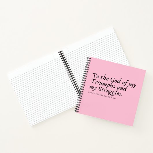Pink Prayer Journal Notizblock (Innenseite)