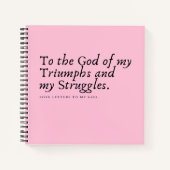 Pink Prayer Journal Notizblock (Vorderseite)