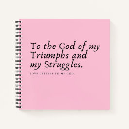 Pink Prayer Journal Notizblock