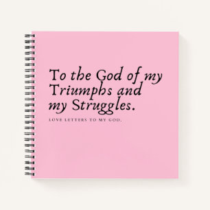 Pink Prayer Journal Notizblock