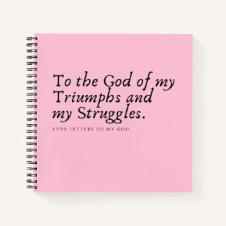 Pink Prayer Journal Notizblock