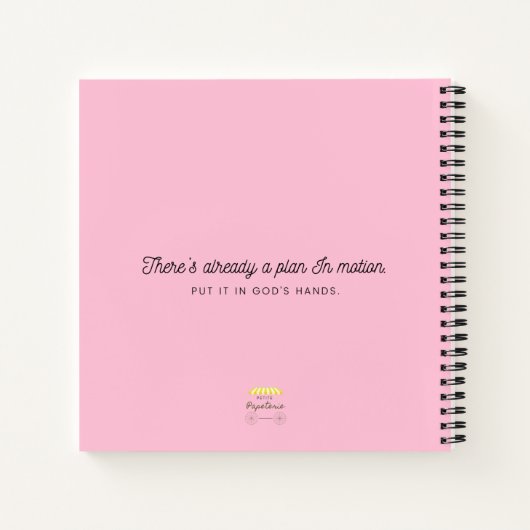 Pink Prayer Journal Notizblock (Rückseite)