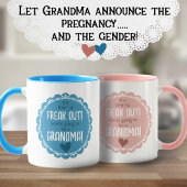 Pink Pregnancy Announcement New Grandma  Tasse