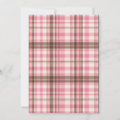 Pink Preppy Equestrian Derby Girl Birthday Party Einladung (Rückseite)