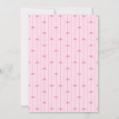 Pink preppy hand drawn birthday party  einladung (Rückseite)