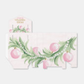 Pink Preppy Merry Christmas Ornament Favor Boxes Geschenkschachtel (Ungefaltet)