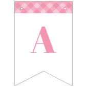 Pink Preppy Pumpkin Birthday Bunting Banner (Zweite Fahne)