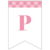 Pink Preppy Pumpkin Birthday Bunting Banner (Dritte Fahne)