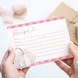 Pink Preppy Pumpkin Erste Geburtstagskarte Einladung