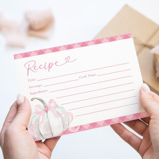 Pink Preppy Pumpkin Erste Geburtstagskarte Einladung