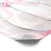 Pink Preppy Pumpkin Girl Birthday Sweet and Lecker Poster (Ecke)