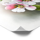 Pink Primrose Blume Art Print Poster (Ecke)