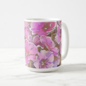 Pink Primrose Blume Blumenstrauß Tasse Cup (VorderseiteRechts)