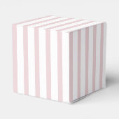 Pink Primrose Parisian Stripes Brautparty Geschenkschachtel (Rückseite)