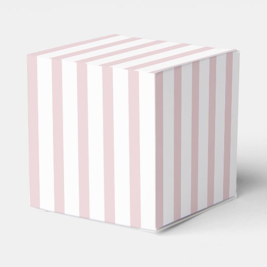 Pink Primrose Parisian Stripes Brautparty Geschenkschachtel (Rückseite)