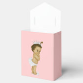 Pink Princess African American Baby Girl Dusche Geschenkschachtel (Geöffnet)