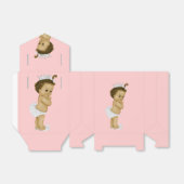 Pink Princess African American Baby Girl Dusche Geschenkschachtel (Ungefaltet)