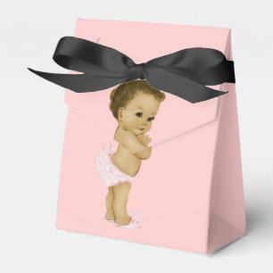 Pink Princess African American Baby Girl Dusche Geschenkschachtel