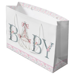 Pink Princess Baby Dusche Babygeschenk Große Geschenktüte