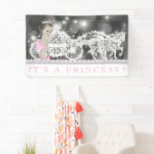 Pink Princess Baby Dusche Banner (Insitu)