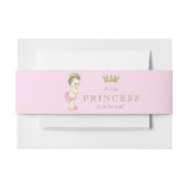 Pink Princess Baby Dusche Einladungsbanderole (Vorderseite Beispiel)