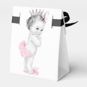 Pink Princess Baby Dusche Gefälligkeitsboxen Geschenkschachtel (Rückseite)