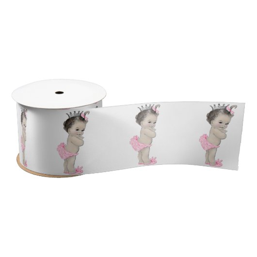 Pink Princess Baby Girl Dusche Satinband (Spule)