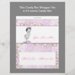 Pink Princess Baby Showküche Bar Wrapper Flyer<br><div class="desc">Adorable Vintage rosa Prinzessin Mädchen Süßigkeiten Bar Wrapper. Diese niedliche Vintage Princess Baby Candy Bar Wrapper Vorlage passt zu einer 4, 4 Unzen großen Süßigkeiten Bar. Schneiden Sie einfach das Grau, decken Sie Ihre Süßigkeiten Bar und Kleber auftragen. Sie können Ihren Text und/oder Ihre Bilder ganz einfach auf der Vorder-...</div>