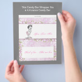 Pink Princess Baby Showküche Bar Wrapper Flyer (Hand)