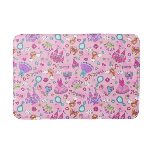 Pink Princess Bath Mat Badematte (Vorderseite)