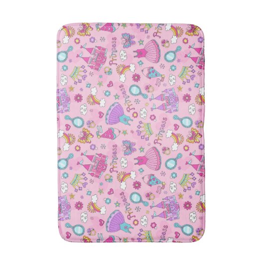 Pink Princess Bath Mat Badematte (Vorderseite Vertikal)