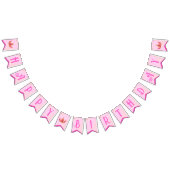 Pink Princess Birthday Bunting Banner (Alle)
