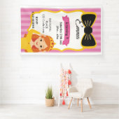 Pink Princess Birthday Invite | Zazzlemade Banner (Insitu)