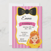 Pink Princess Birthday Invite | Zazzlemade Einladung (Vorderseite)