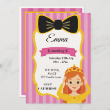 Pink Princess Birthday Invite | Zazzlemade
