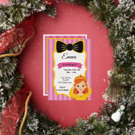 Pink Princess Birthday Invite | Zazzlemade Folieneinladung