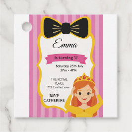 Pink Princess Birthday Invite | Zazzlemade Geschenkanhänger